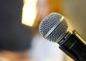 Open mic in an independent bookshop